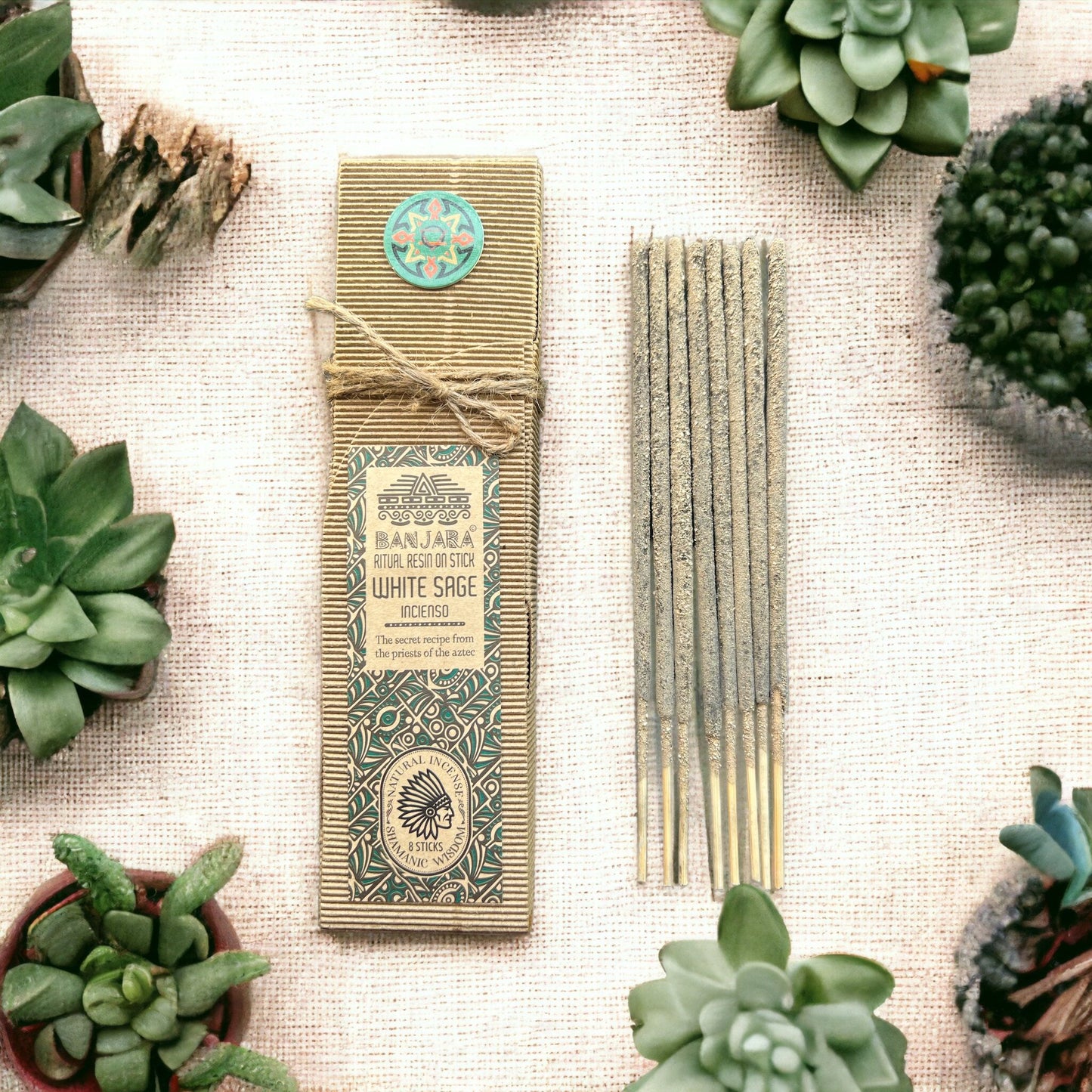 Ritualharz-Stäbchen Set Nr. 2 – 6 Aromen, je 8 Stäbchen