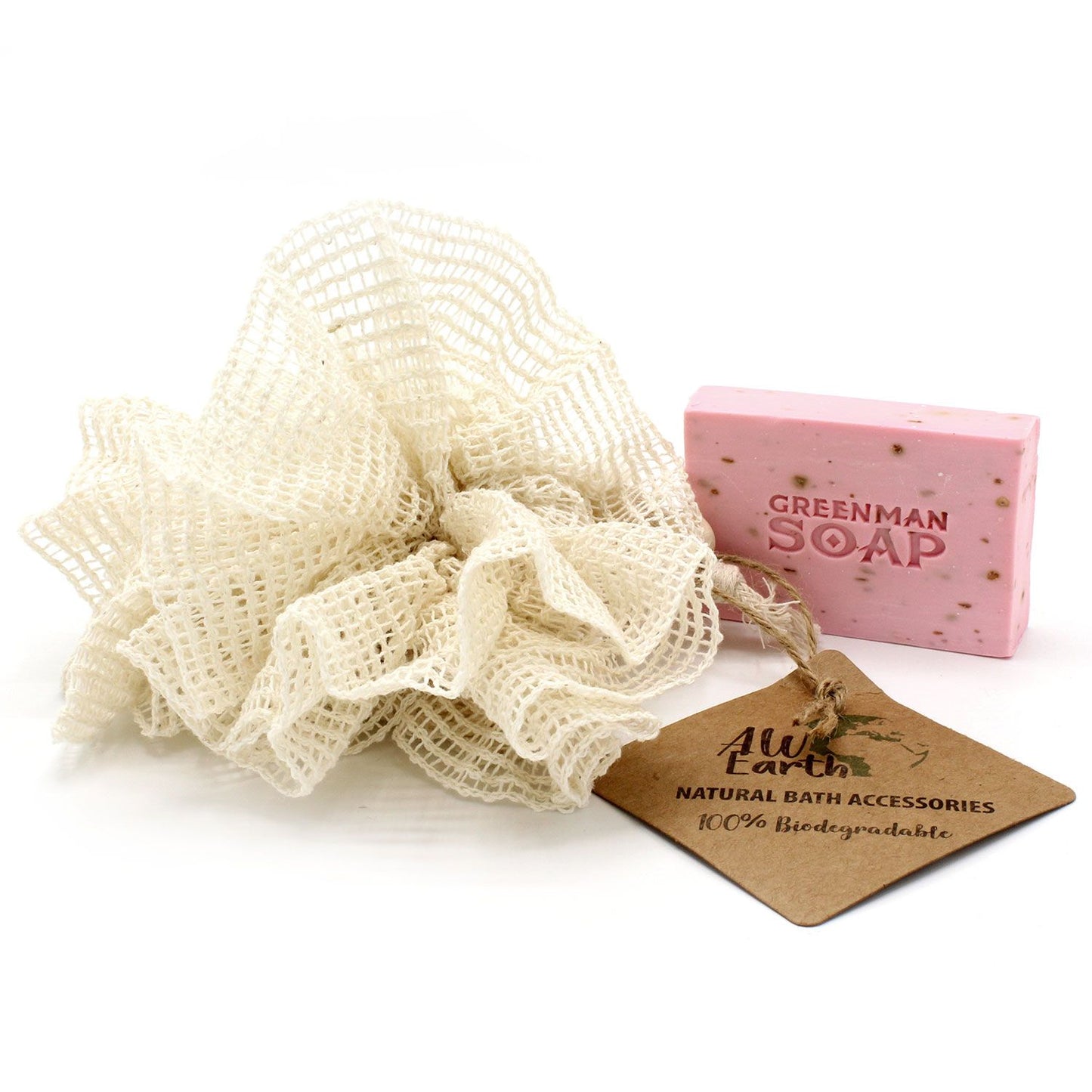 Ramie Peeling-Scrunchie für die Dusche – Natürlich antibakteriell