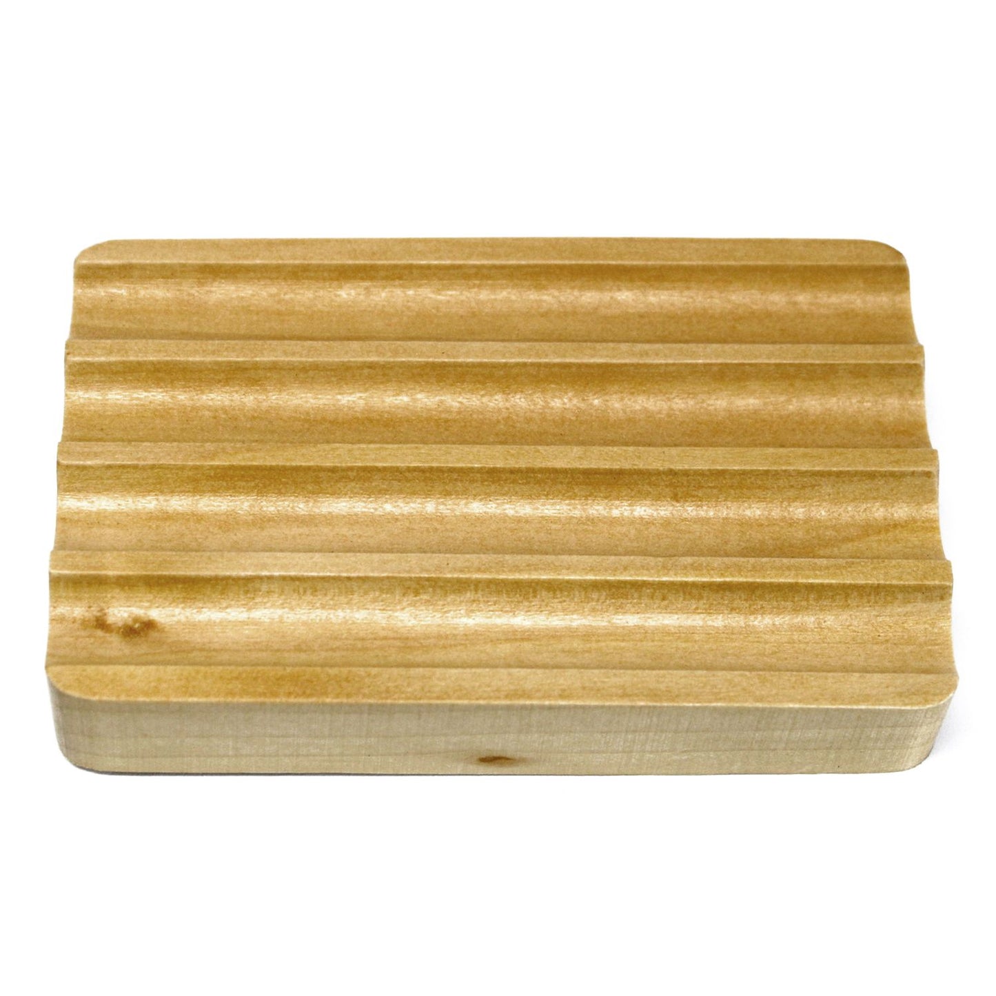 Seifenschale aus Hemu-Holz mit Rillendesign für langlebige Seifenpflege