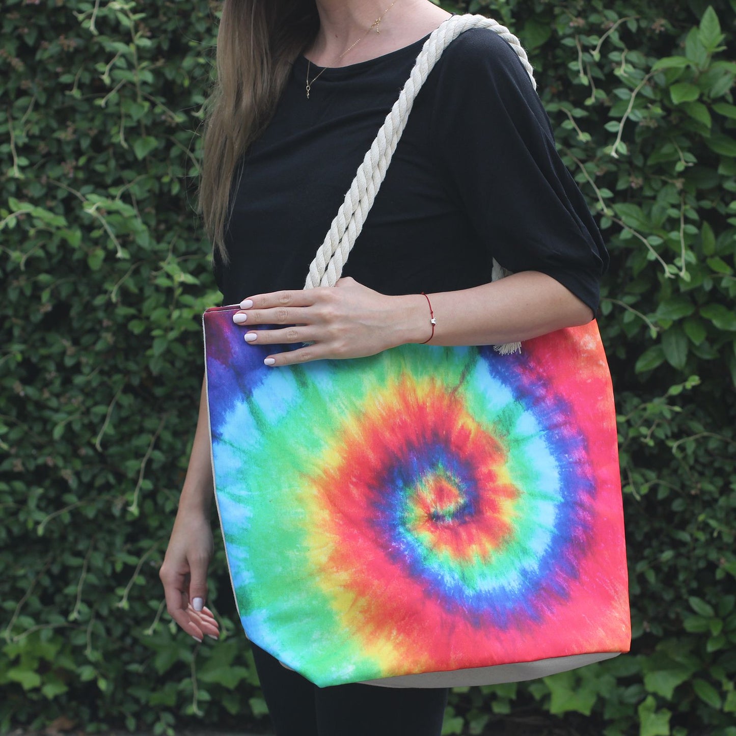 Strandtasche Psychedelic Splash - Farbenfroher Sommerbegleiter