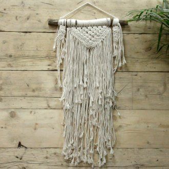 Natural Abundance – Handgefertigter Makramee-Wandbehang aus Baumwolle