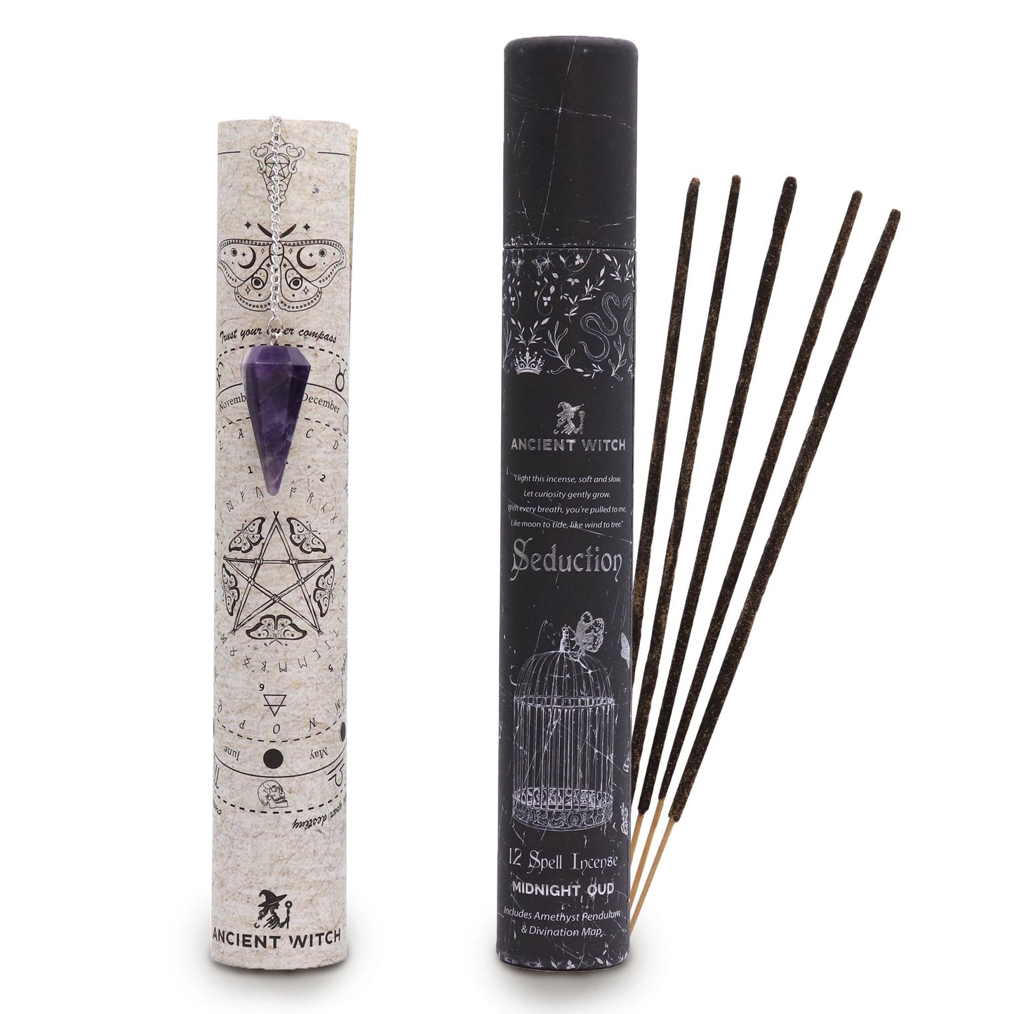 Ritualräucherwerk Seduction - Midnight Oud & Amethyst für sinnliche Atmosphäre