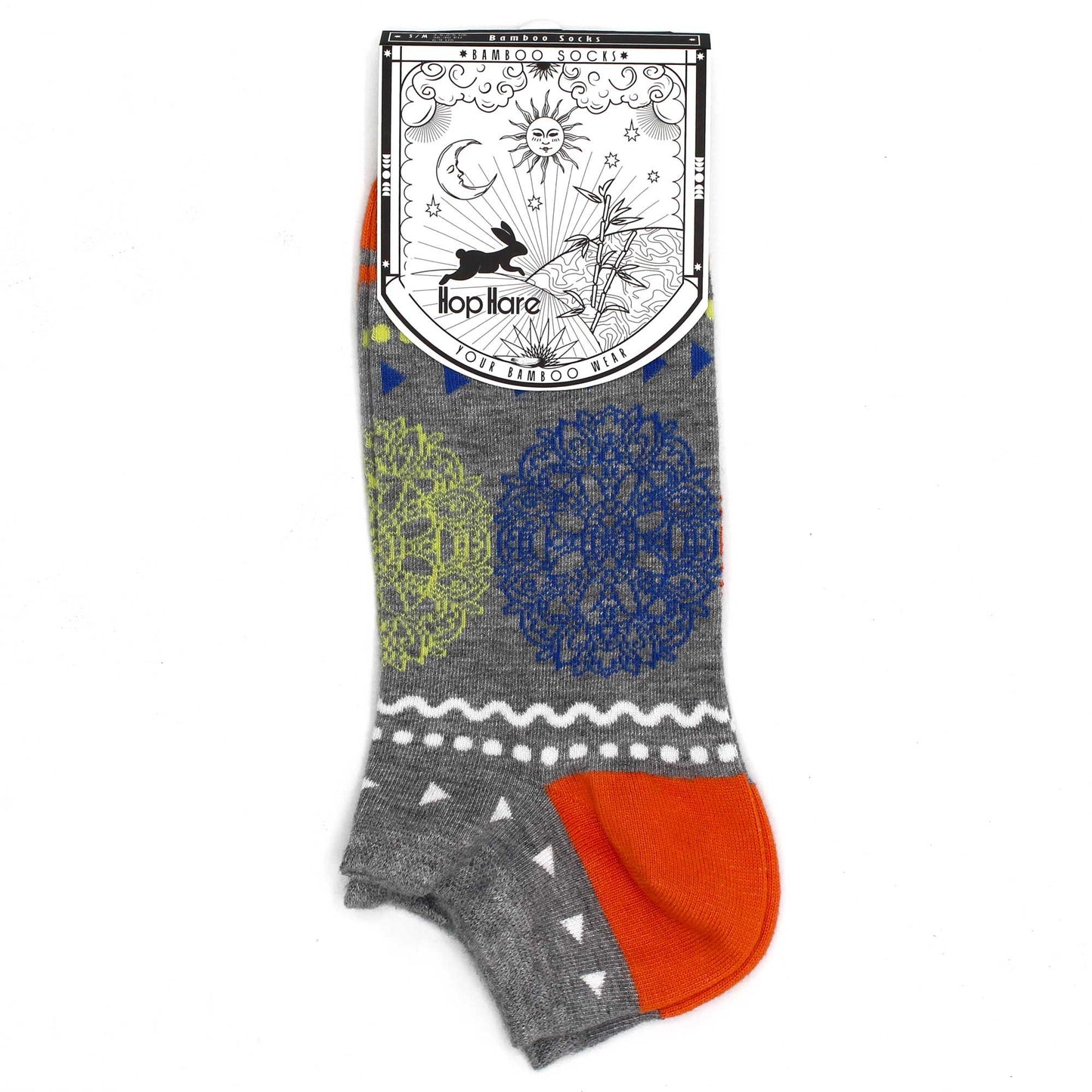Sneakersocken Flowers of Life - Weicher Bambus für Größe 41-46