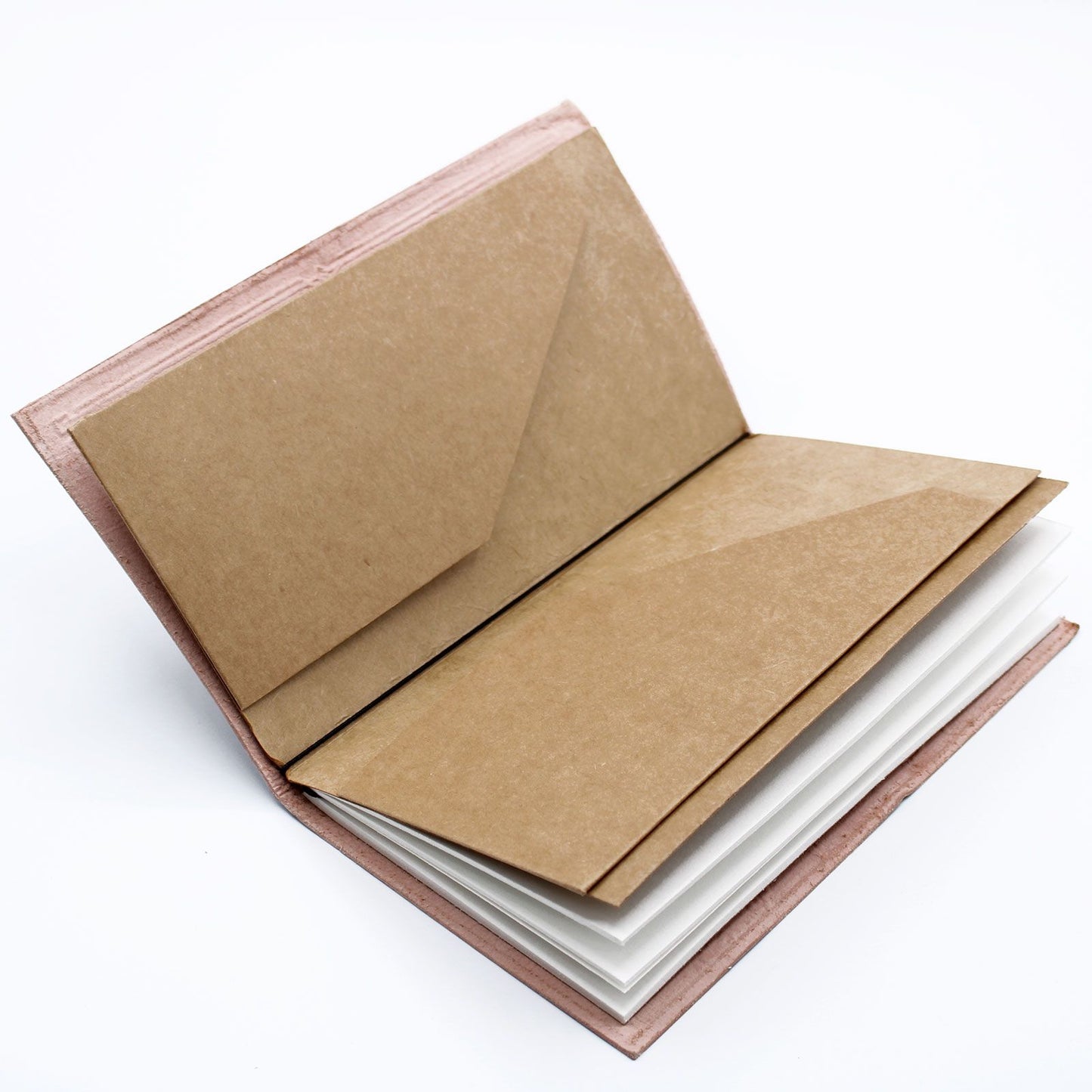 Graues Leder-Notizbuch 'Wichtige Dinge' – 80 Seiten, refillbar