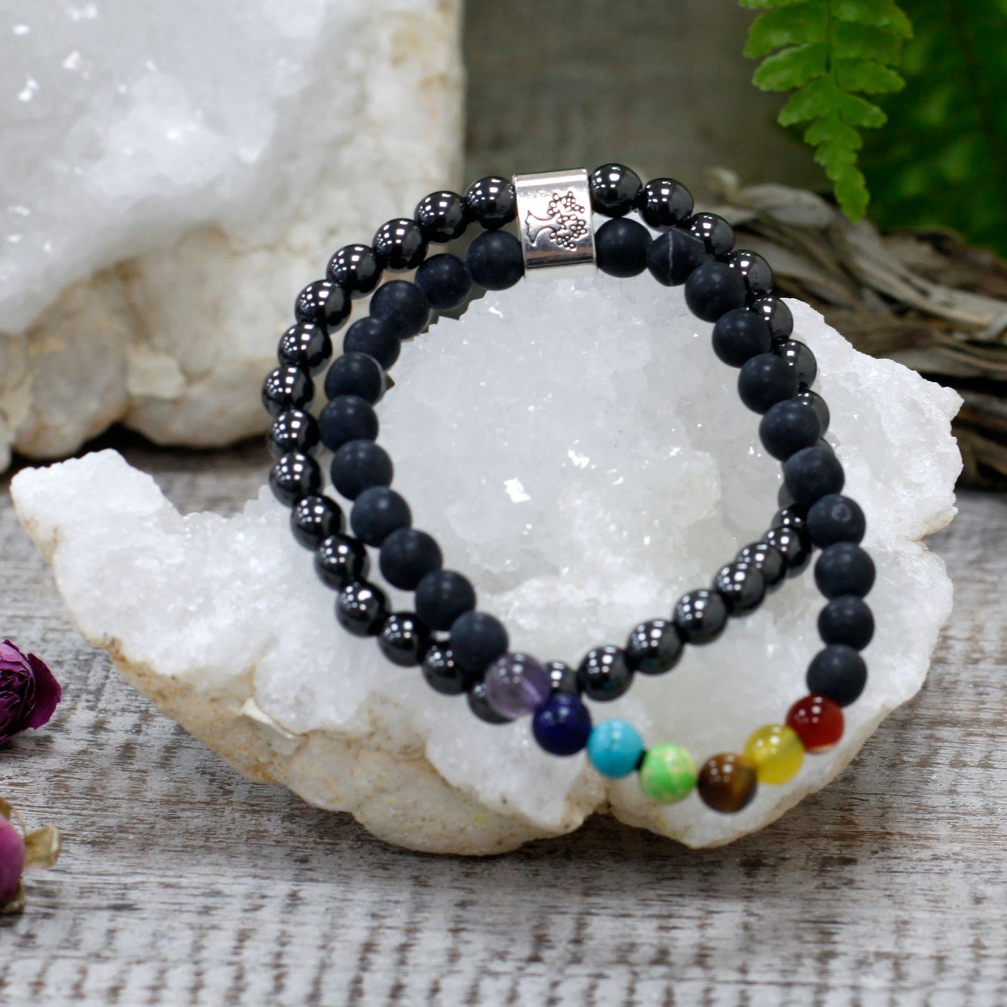 Magnetarmband aus Schwarzstein – Für Balance und zeitlose Eleganz