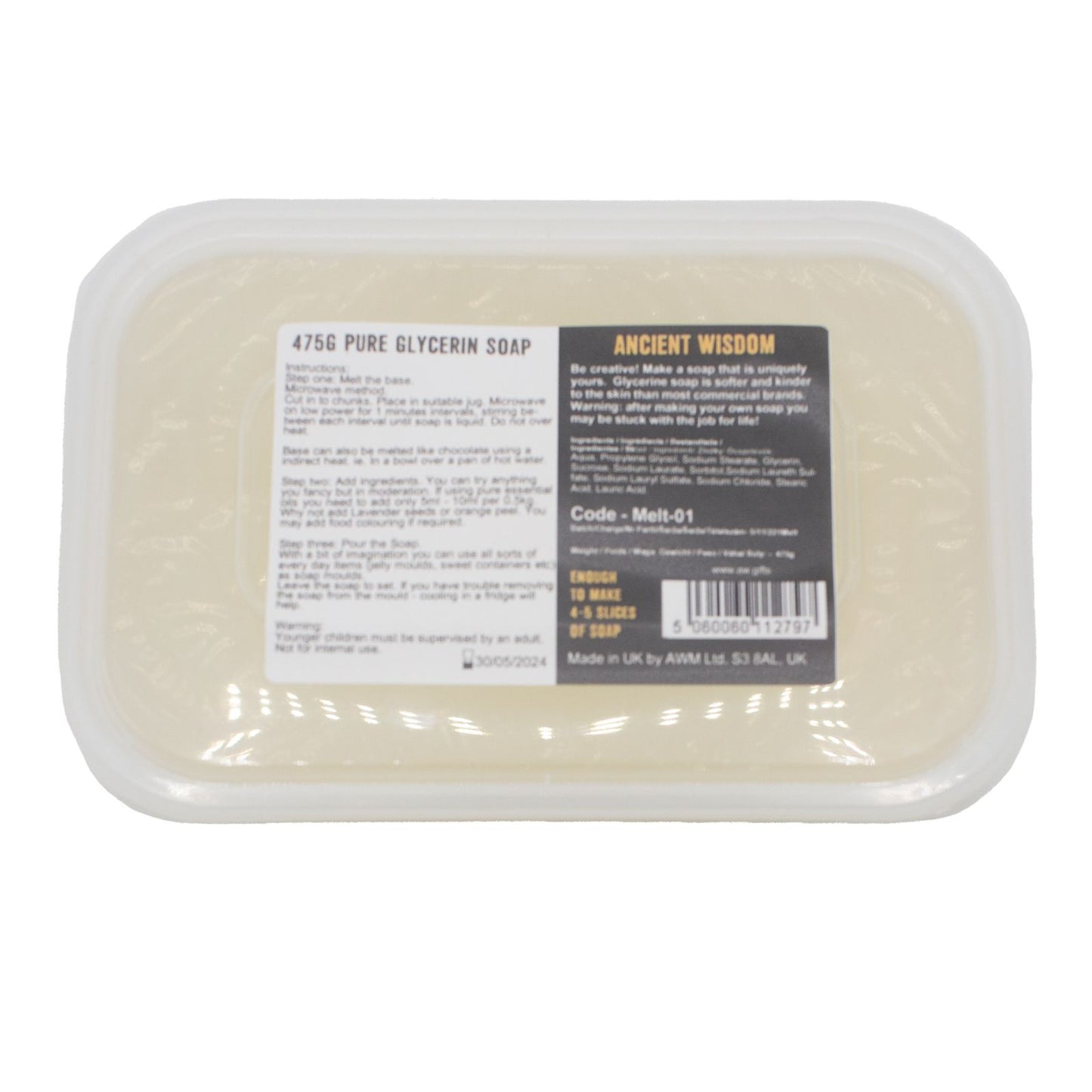 Schmelzgieß-Set für kreative Seifenherstellung (475g)