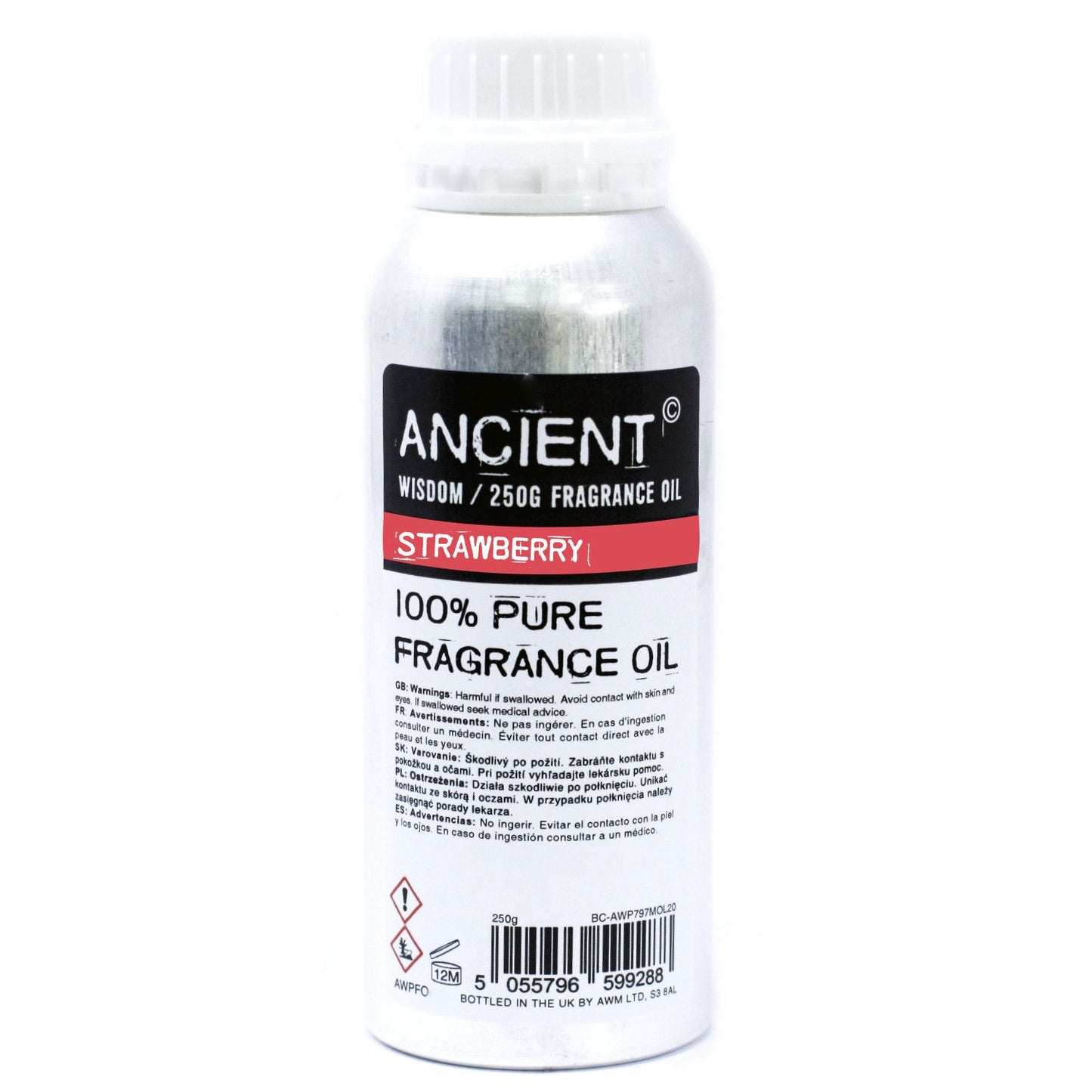 Duftöl Erdbeere – Natürliches Aroma für Wohlfühlmomente, 250g in Aluminiumflasche