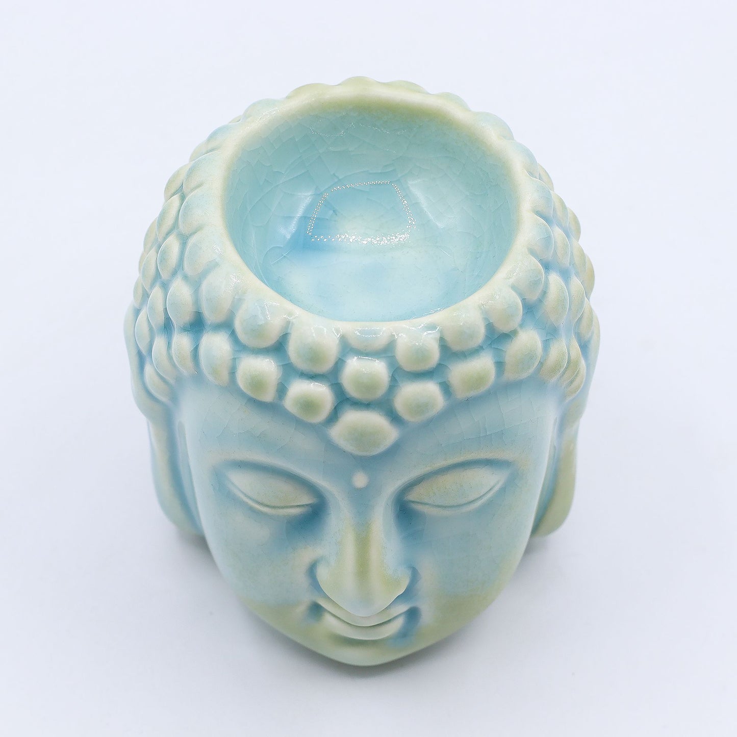 Keramik-Duftlampe 'Buddha Blau' – Zeitloses Design für harmonische Düfte