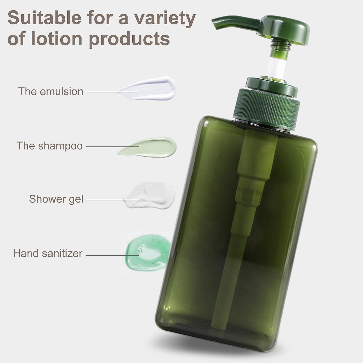 Elegante Pumpflasche aus PETG (450ml) – Wiederverwendbarer Seifenspender
