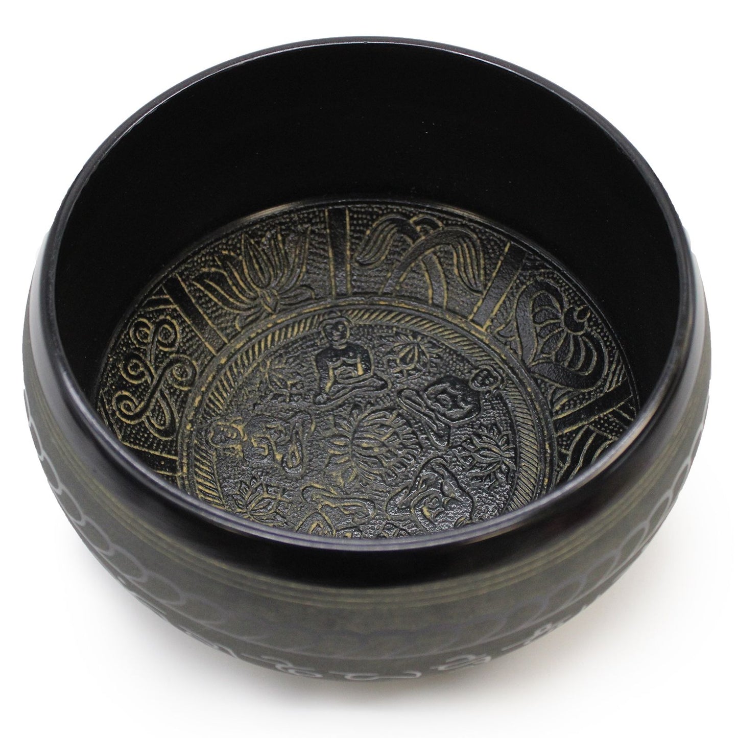 Fünf-Buddha-Klangschale aus Aluminium – Extra lauter Klang für Meditation