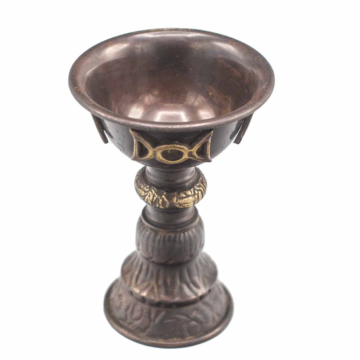 Ritualbecher 'Dreifachmond' aus Kupfer – 8 x 13 cm für spirituelle Praktiken
