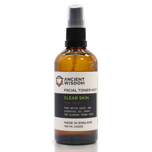 Gesichtstoner-Spray mit Zaubernuss & Teebaumöl – 100ml