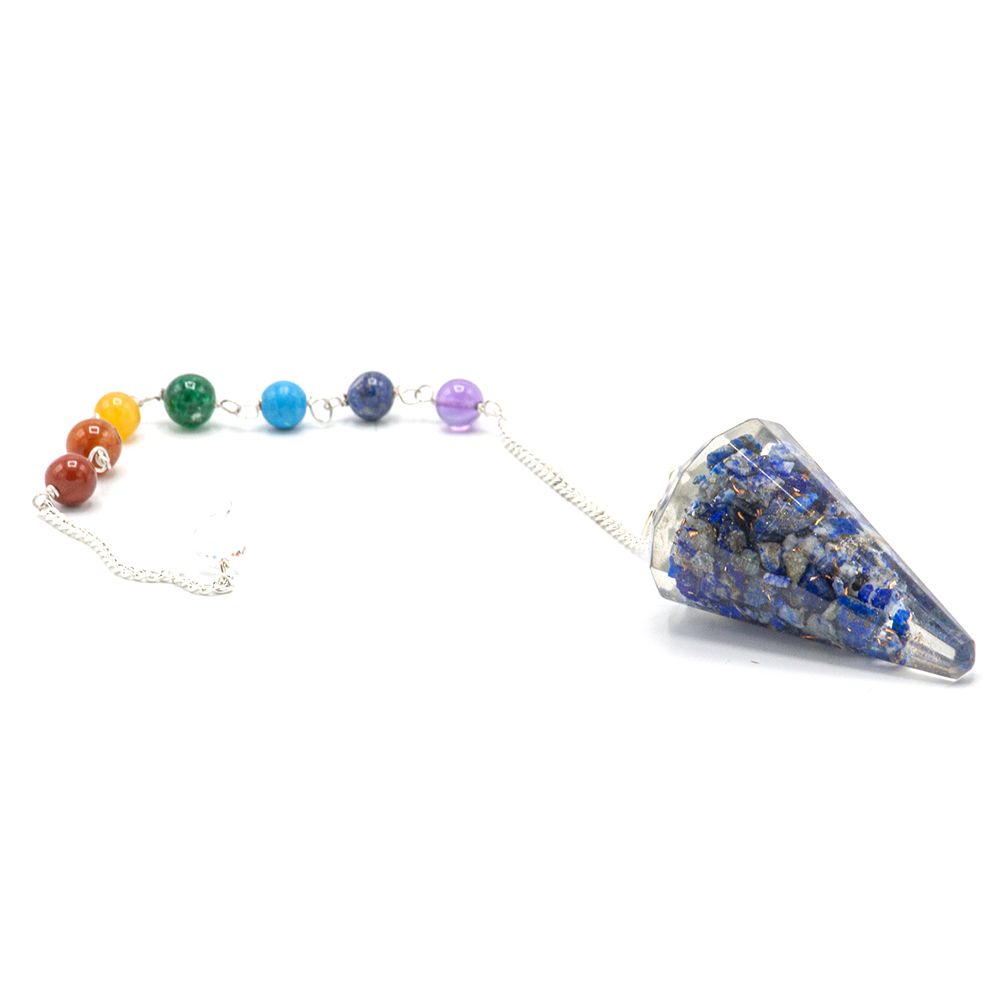 Orgonit Pendel mit Lapislazuli – Handgefertigt für Energie & Meditation