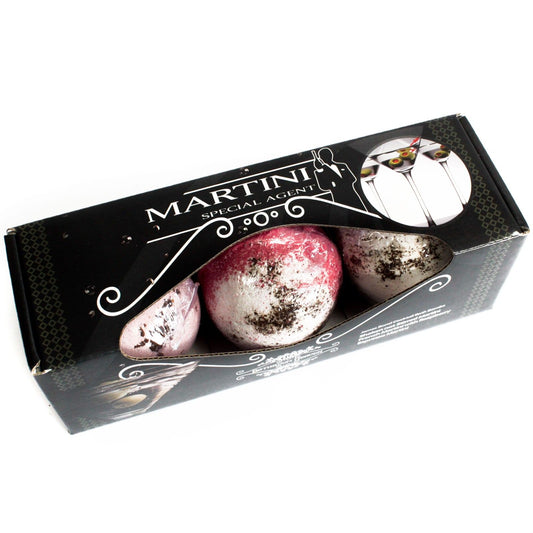 Martini Trilogie Badebomben-Set – Drei luxuriose Cocktail-Düfte