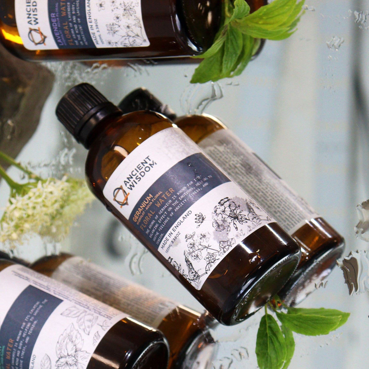 Geranium Hydrolat – Reines Blütenwasser als Gesichtstoner 100 ml