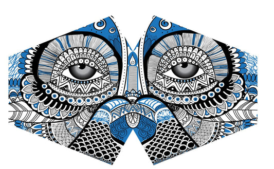 Mystical Owl – Stilvolle Alltagsmaske für Erwachsene, wiederverwendbar