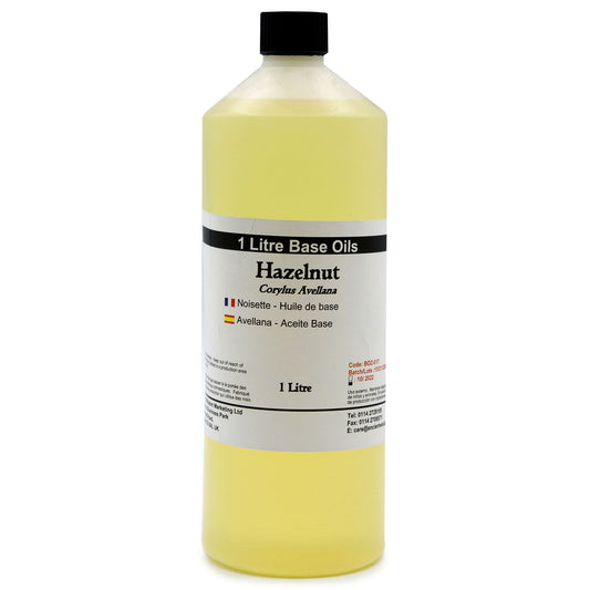 Reines Haselnussöl als Basisöl – 1 Liter für Hautpflege & Aromatherapie