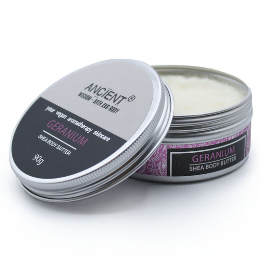 Geranium-Karité Körperbutter 90g - Aromatherapie Pflege