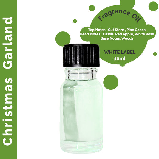 Duftöl 'Festliches Tannengrün' (10ml) – Weißes Etikett zur Individualisierung
