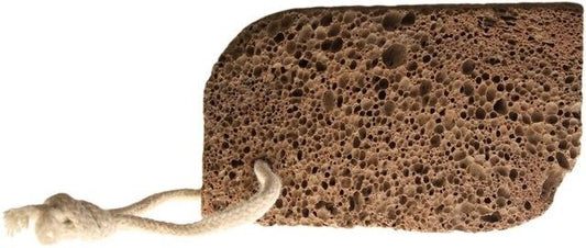 Natürlicher Peelingstein aus Vulkangestein in Zitronenform