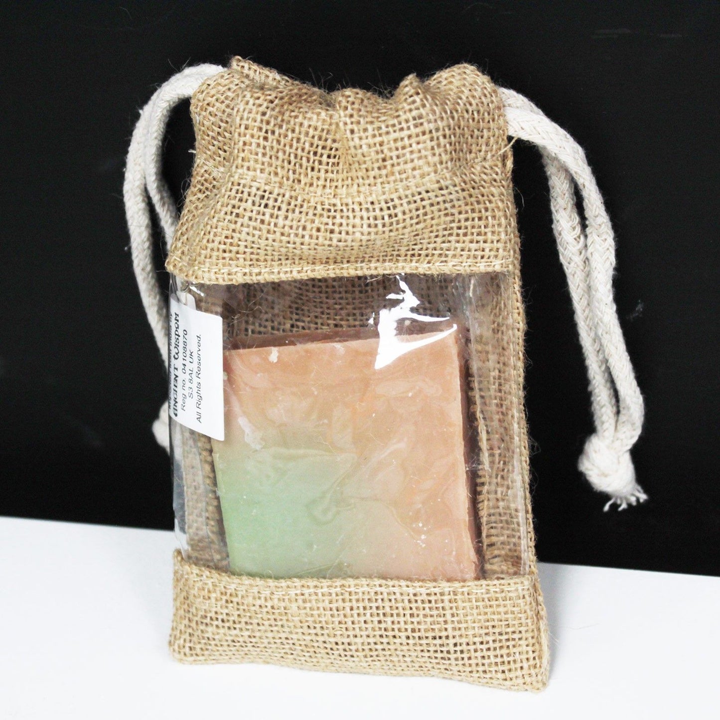 Jutebeutel mit Sichtfenster 16x10 cm - Nachhaltige Präsentationsverpackung