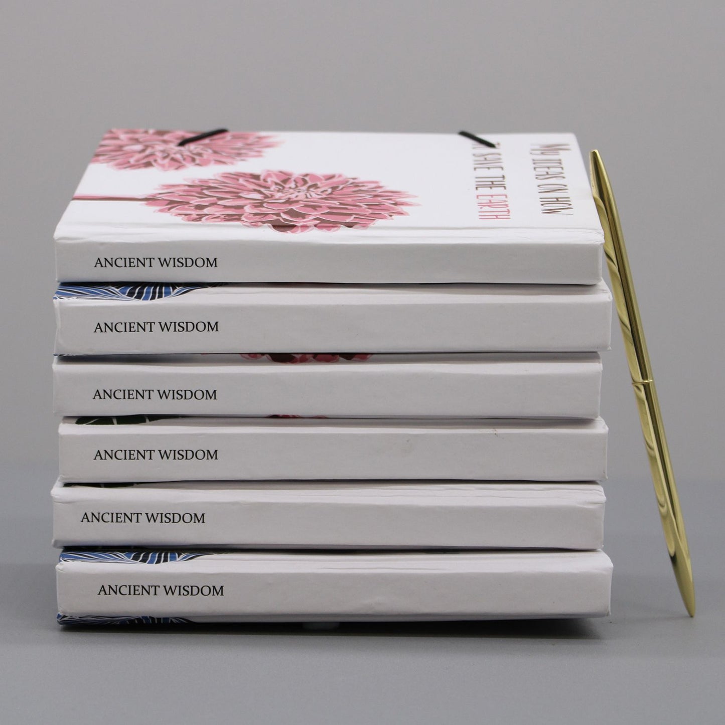 Kreativ-Notizbuch 'Blütenzauber' – 200 Seiten Recyclingpapier mit Kokosverschluss