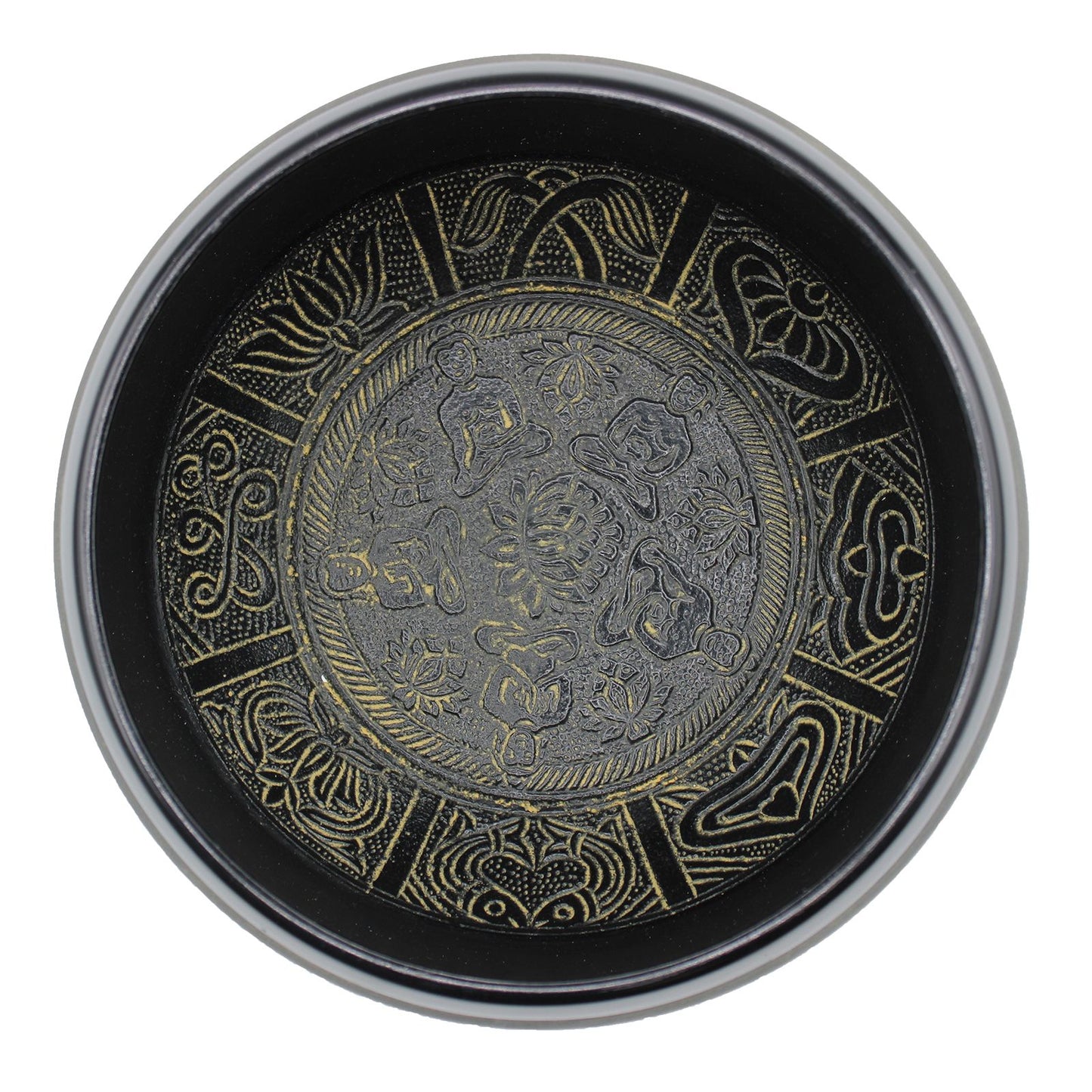 Fünf-Buddha-Klangschale aus Aluminium – Extra lauter Klang für Meditation