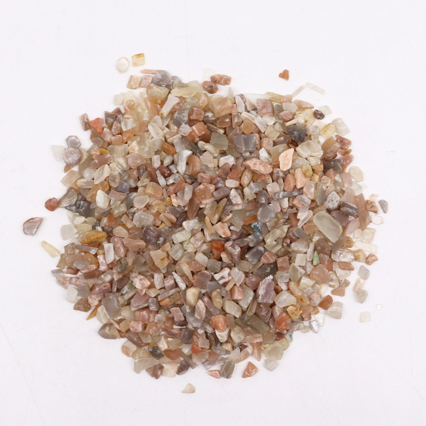 Natürliche Mondstein-Chips, 1kg - Dekorative Edelsteine für Kreativprojekte