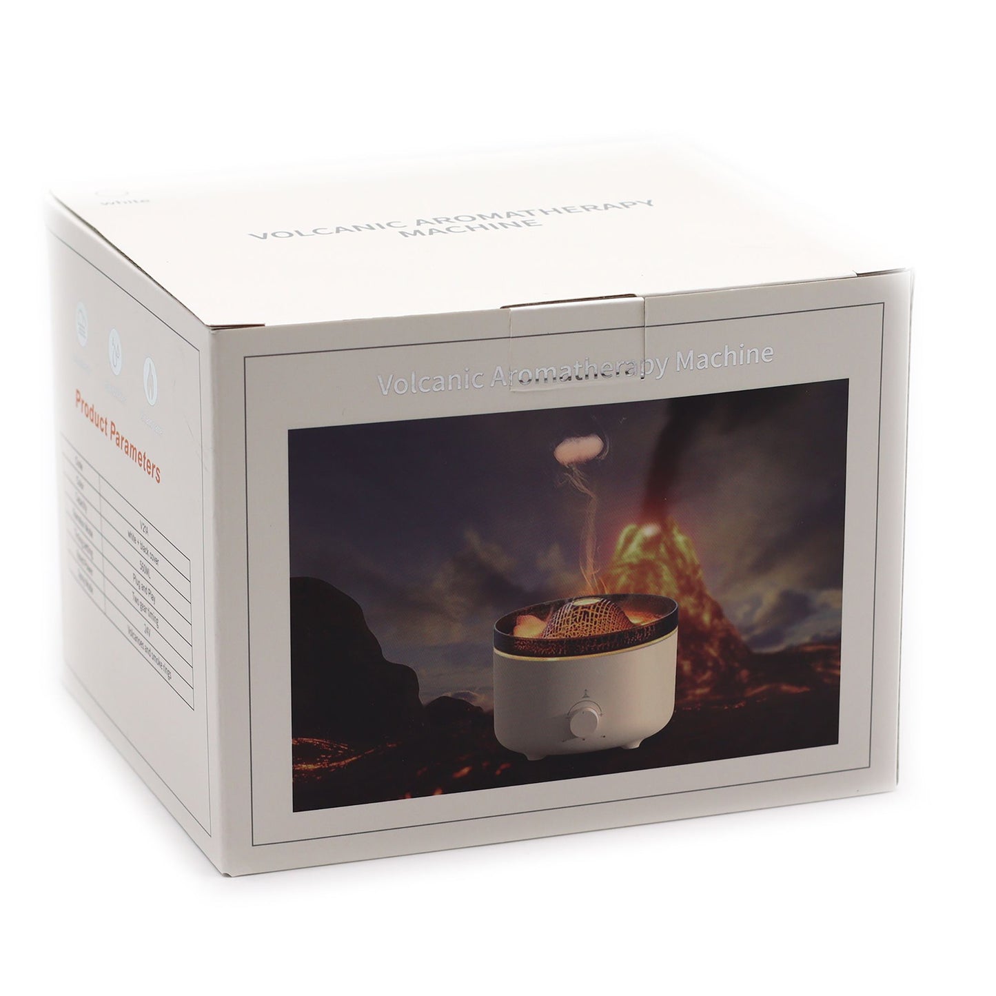 Volcanic Mystic Ultraschall-Diffuser mit 3D-Flammen-Effekt – 560ml