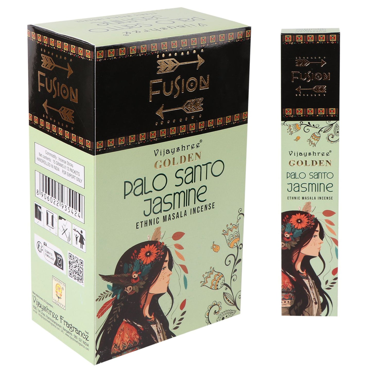 Goldene Räuchermischung: Palo Santo & Jasmin – 15g