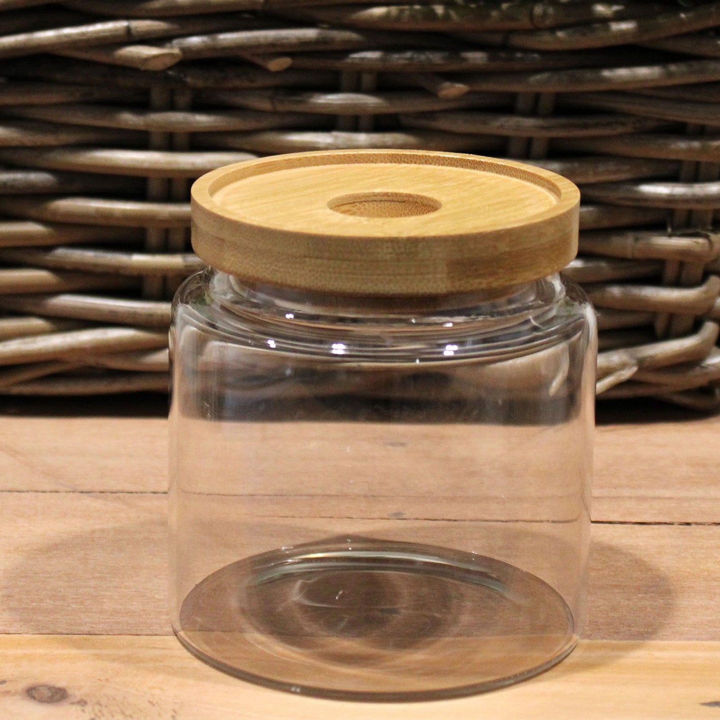 Vorratsglas Cottage Bamboo 10 cm – Hitzebeständig mit Naturdeckel