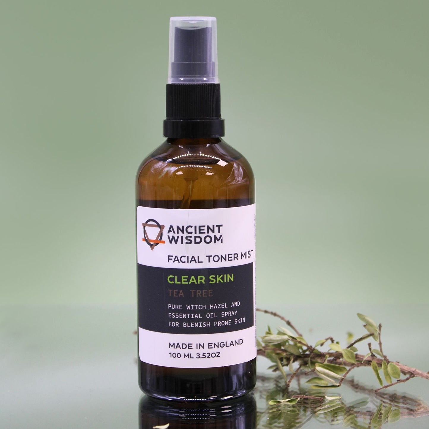 Gesichtstoner-Spray mit Zaubernuss & Teebaumöl – 100ml