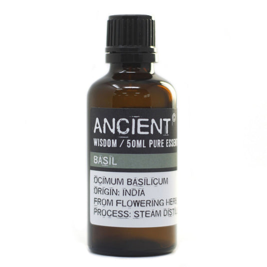 Reines ätherisches Basilikumöl 50ml – Steam Distilled aus Indien