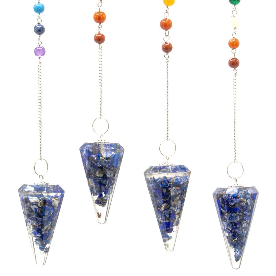 Orgonit Pendel mit Lapislazuli – Handgefertigt für Energie & Meditation