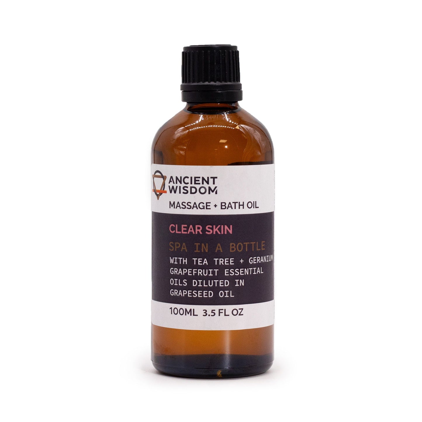 Natürliches Massageöl für klare Haut – Teebaum, Grapefruit & Geranie