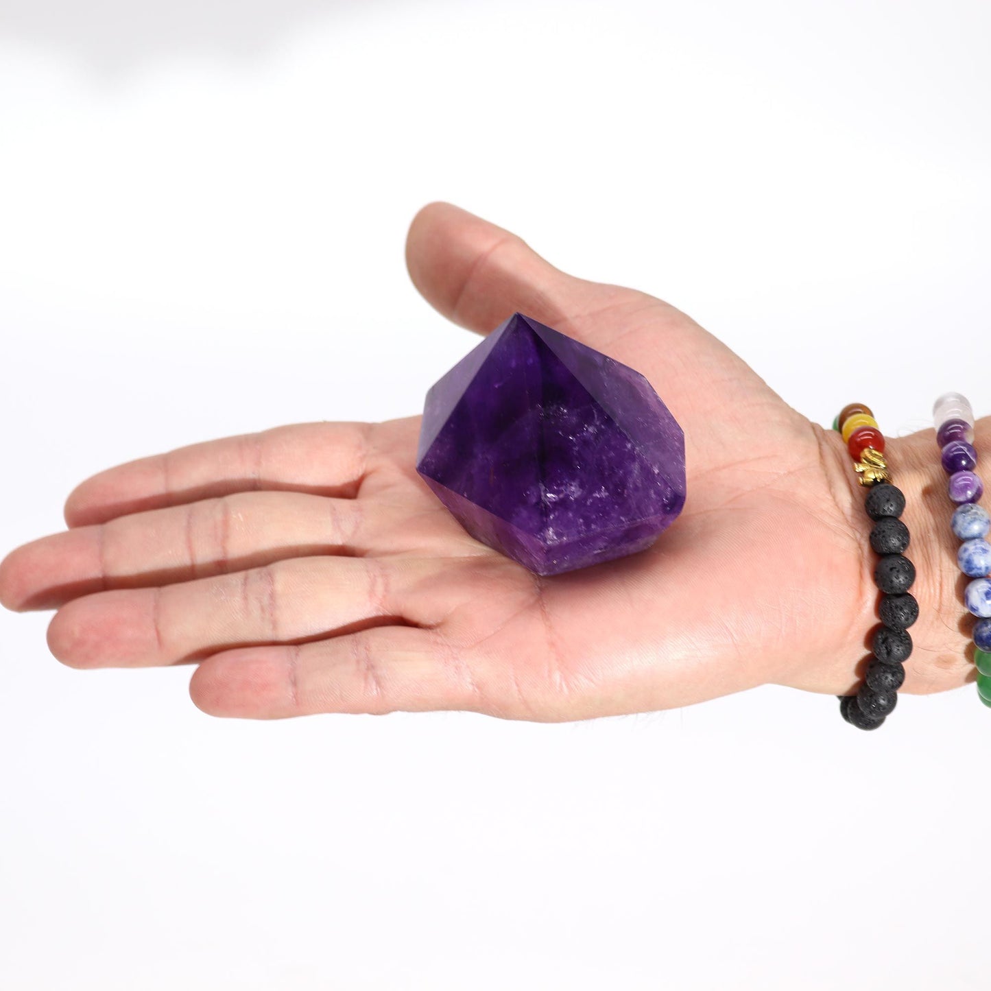 Amethyst-Spitze in mittlerer Farbtiefe | Handselektiertes Sammlerstück 5,5-6,5 cm