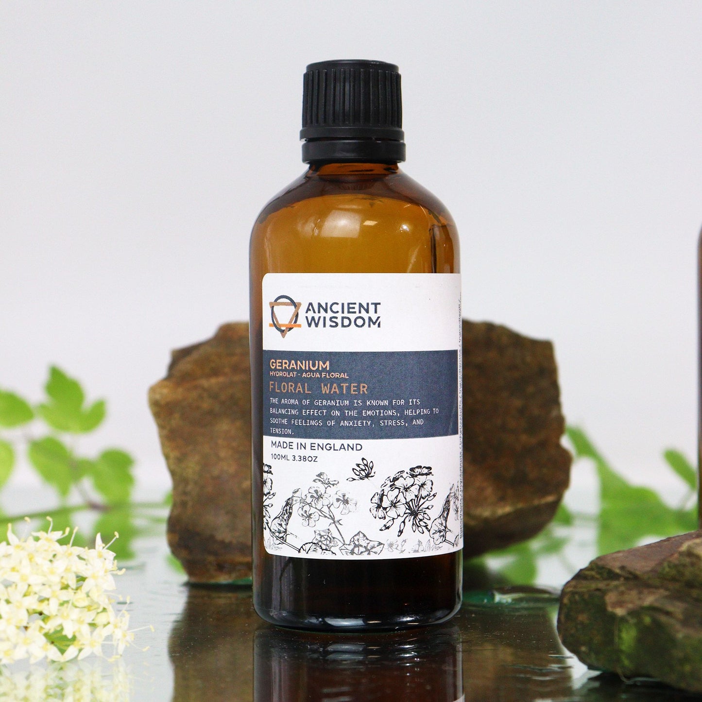 Geranium Hydrolat – Reines Blütenwasser als Gesichtstoner 100 ml