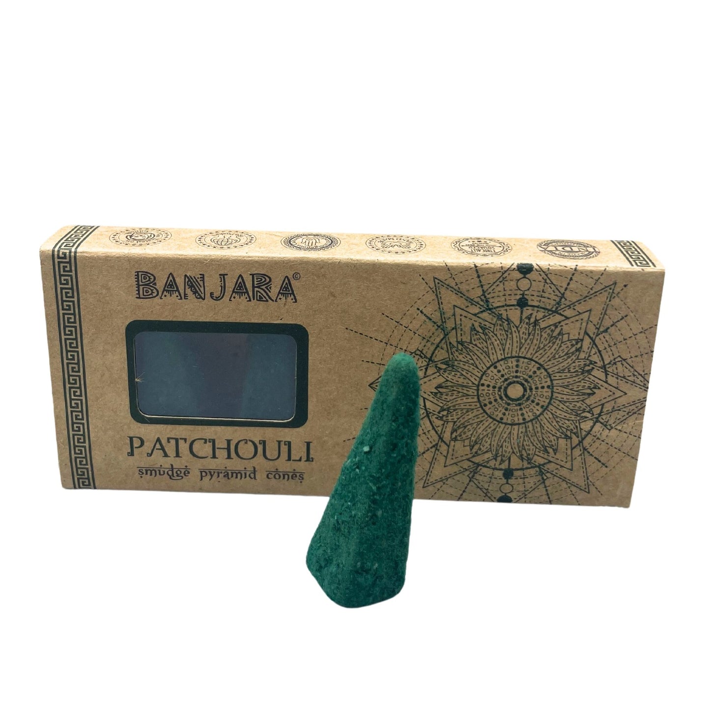 Banjara Räucherkegel Pyramide - Erdiger Patchouli Duft