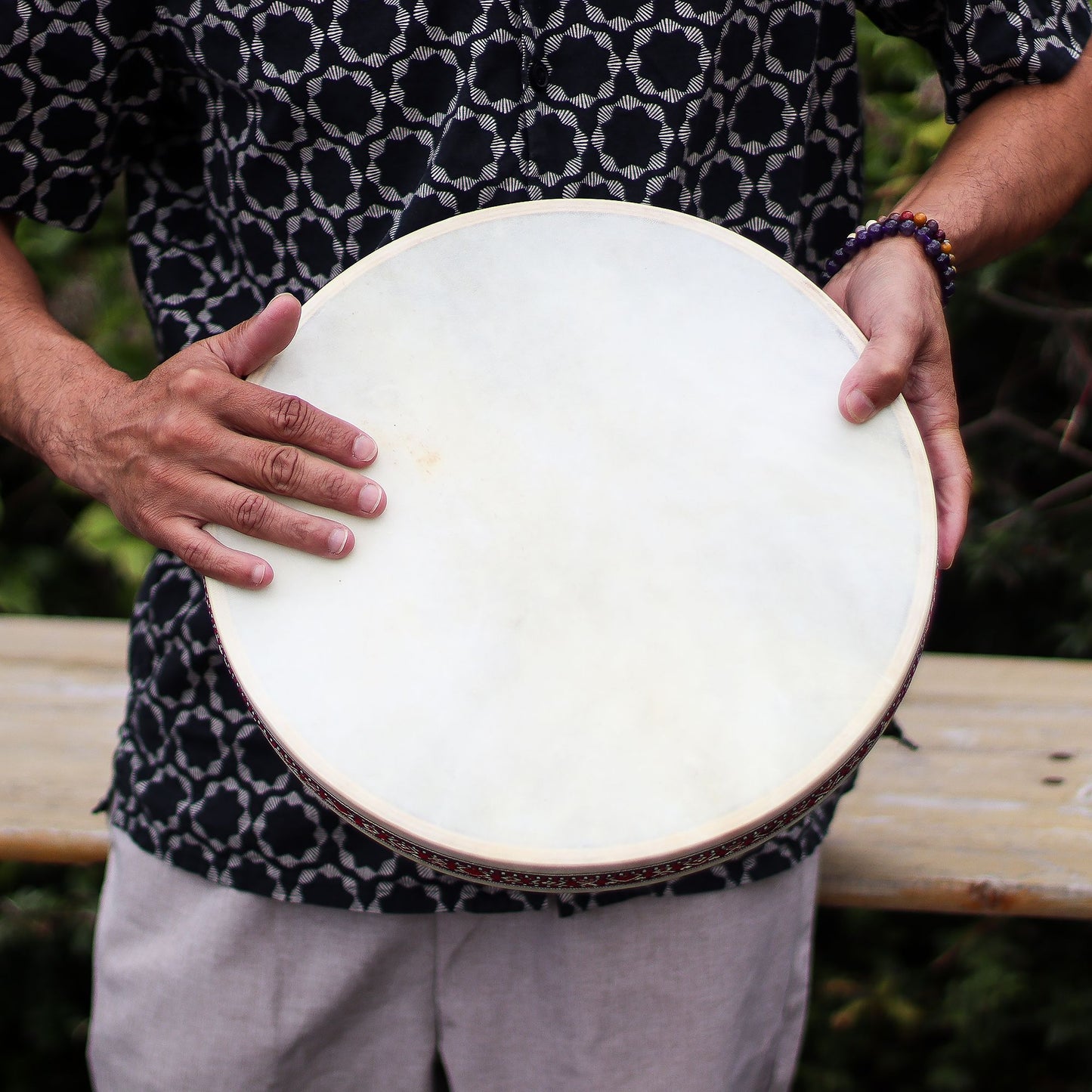 Handgefertigte Ozeantrommel für Klang & Rhythmus - 35 cm
