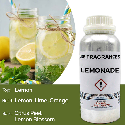 Reines Duftöl Zitronenlimonade - 500 ml Flakon für intensive Raumfrische