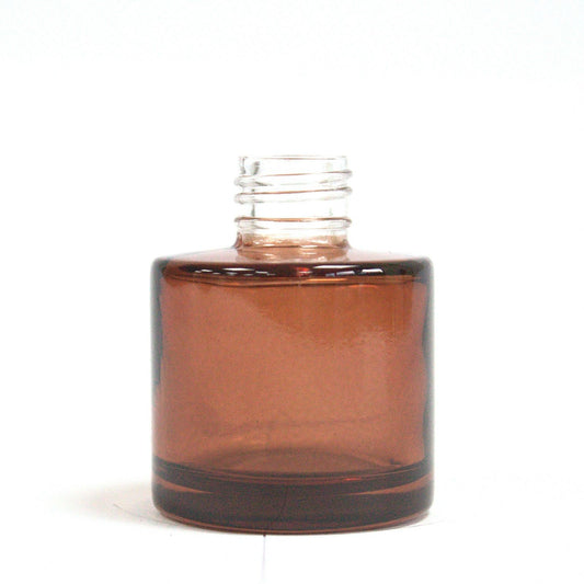 Rundflasche aus Bernsteinglas 50ml – Diffusor für ätherische Öle