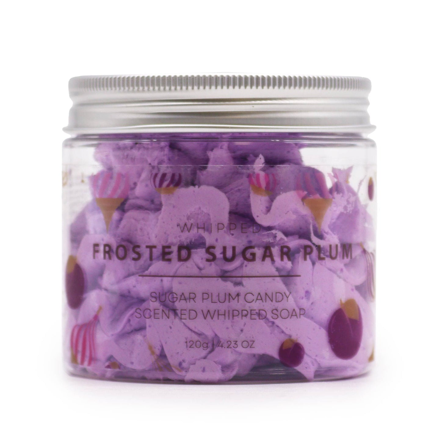 Frosted Sugar Plum – Aufgeschäumte Cremeseife mit zartem Glanz