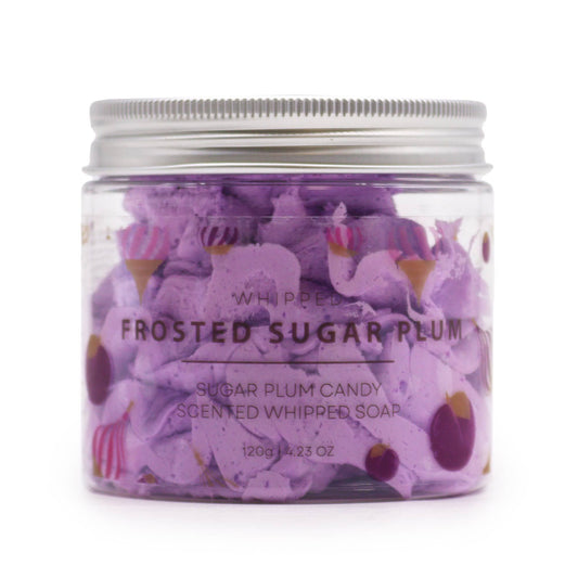 Frosted Sugar Plum – Aufgeschäumte Cremeseife mit zartem Glanz