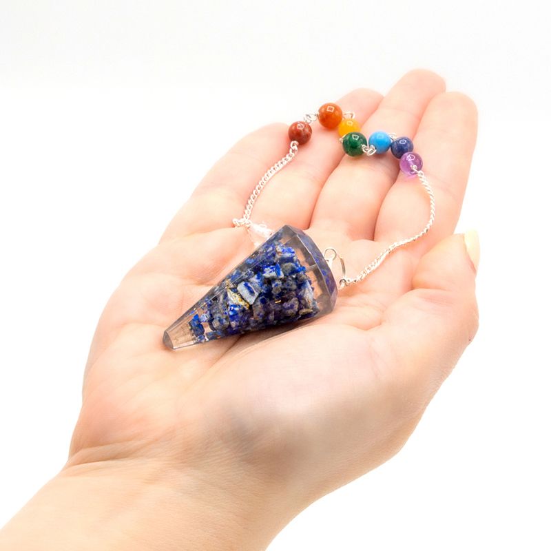 Orgonit Pendel mit Lapislazuli – Handgefertigt für Energie & Meditation