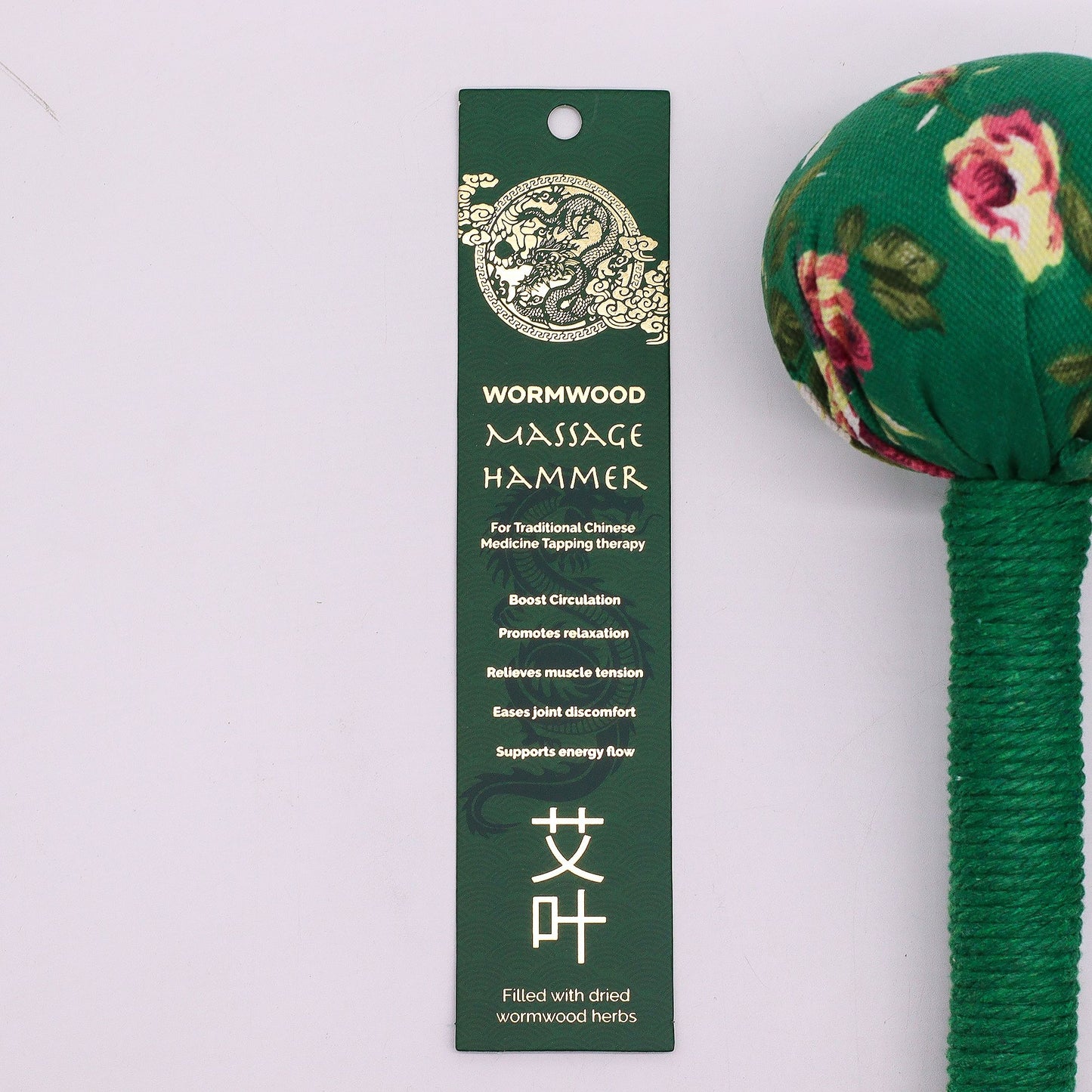 Massagehammer aus Bambus mit Wermut – Traditionelle Entspannung