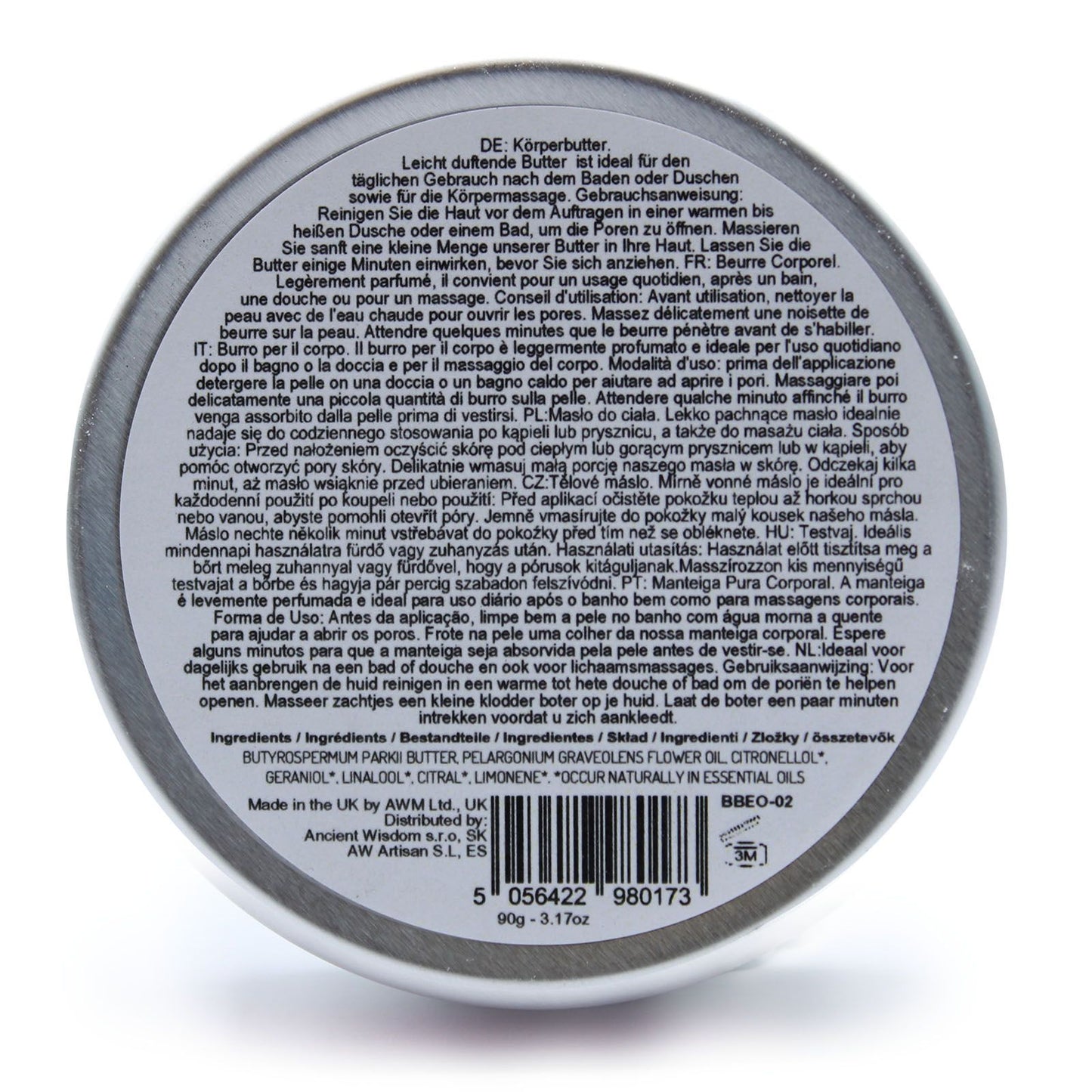 Geranium-Karité Körperbutter 90g - Aromatherapie Pflege