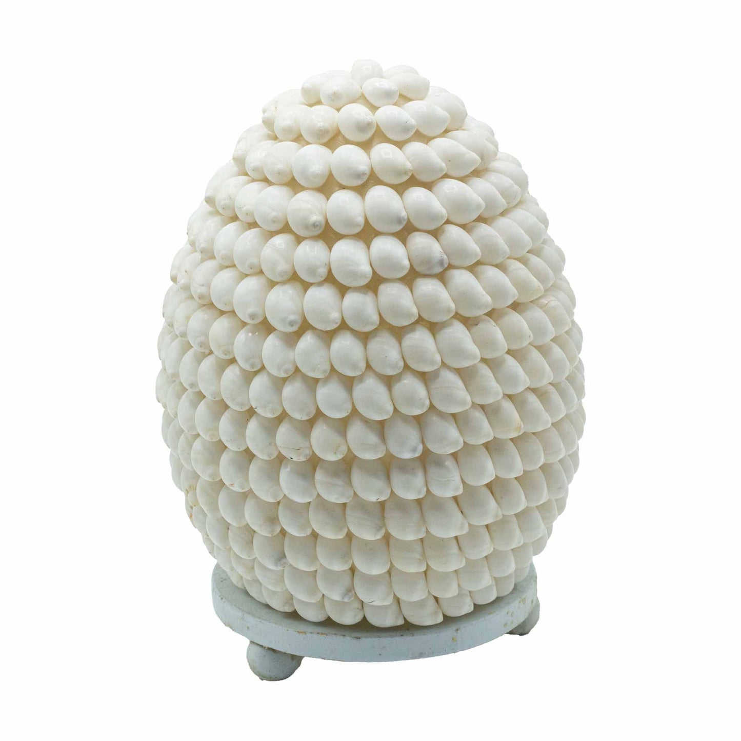 Buting Muschel-Lampe Oval - Handgefertigte Naturlampe mit E27 Fassung