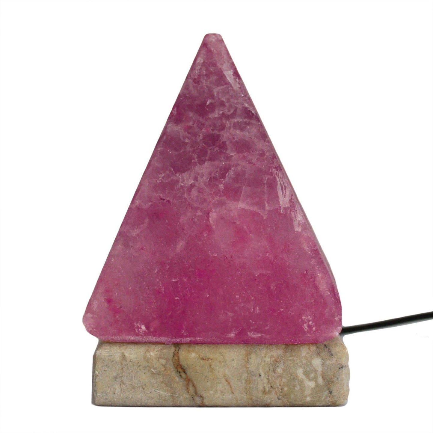 Himalaya-Salzlampe Pyramide mit USB-Anschluss & Farbwechsel (9 cm)