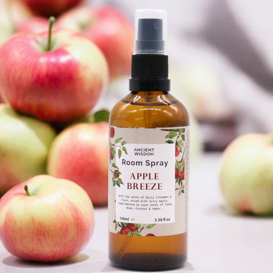 Raumspray Apfelbrise – Frischeduft für Zuhause in 100ml Amberglas