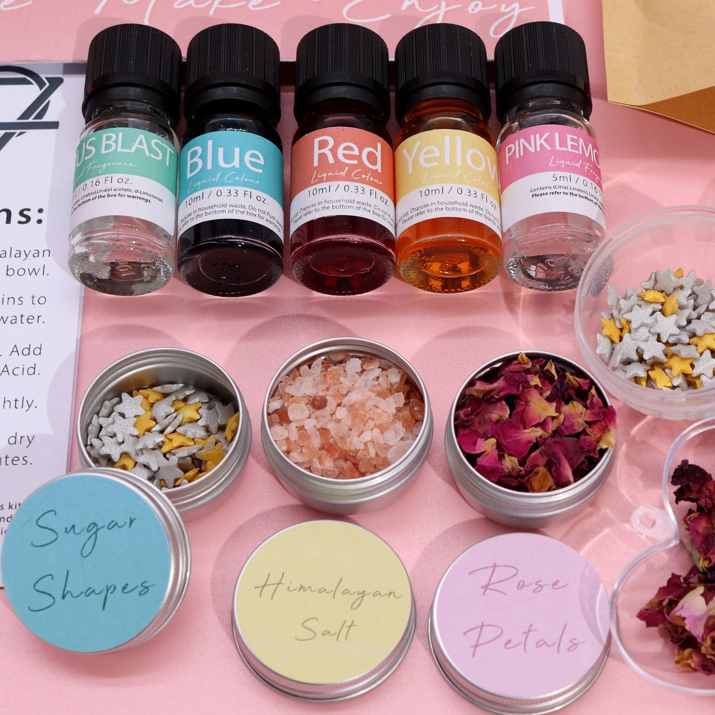 DIY Badebomben-Set Metallic & Seidig – 10 individuelle Kreationen